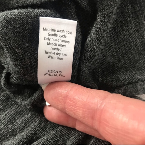 Athleta Duran Dolman Drop Waist Tunic Long Sleeve Gray Dress Size XL - Picture 14 of 15